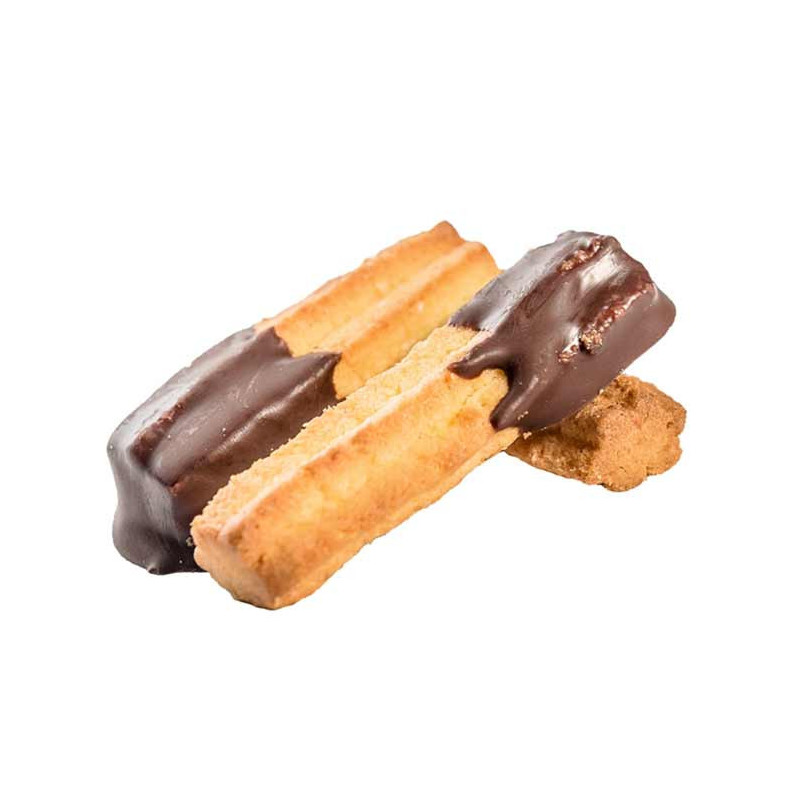 Biscuits sablés bio Spritz mi-chocolat de la biscuiterie artisanale ARTZENCO, livraison GRATUITE en Alsace Moselle