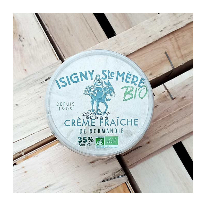 Crème fraîche bio d'Isigny St Mère / Fabrication artisanale en Normandie