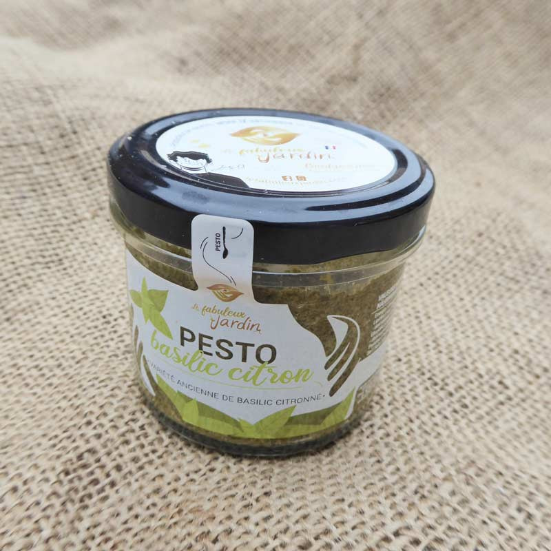 Pesto bio au Citron & Basilic (Le Fabuleux Jardin)