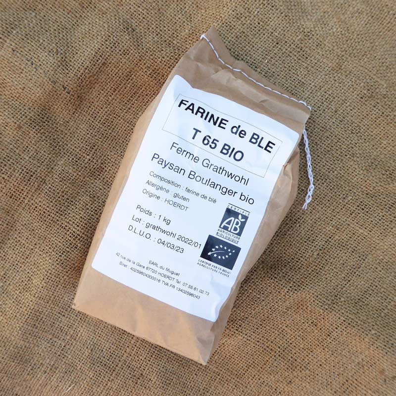 Farine de blé T65 bio - 1kg